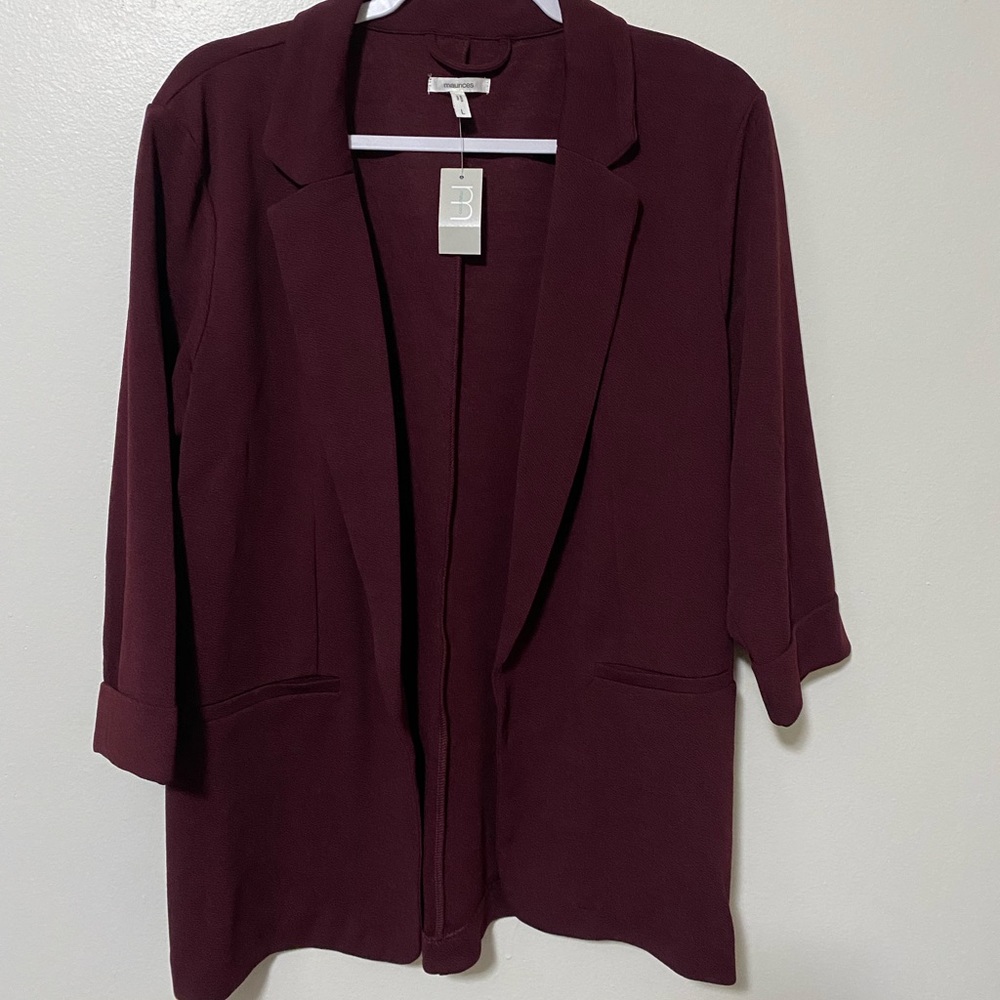 Ladies  Maurices Maroon Blazer